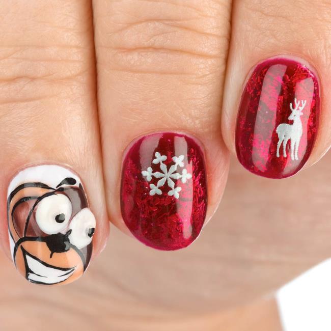 Kerstnagels 2020, prachtige gel en nail art: 150 afbeeldingen