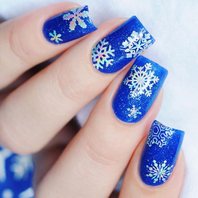 Ongles de Noël 2020, beau gel et nail art: 150 images