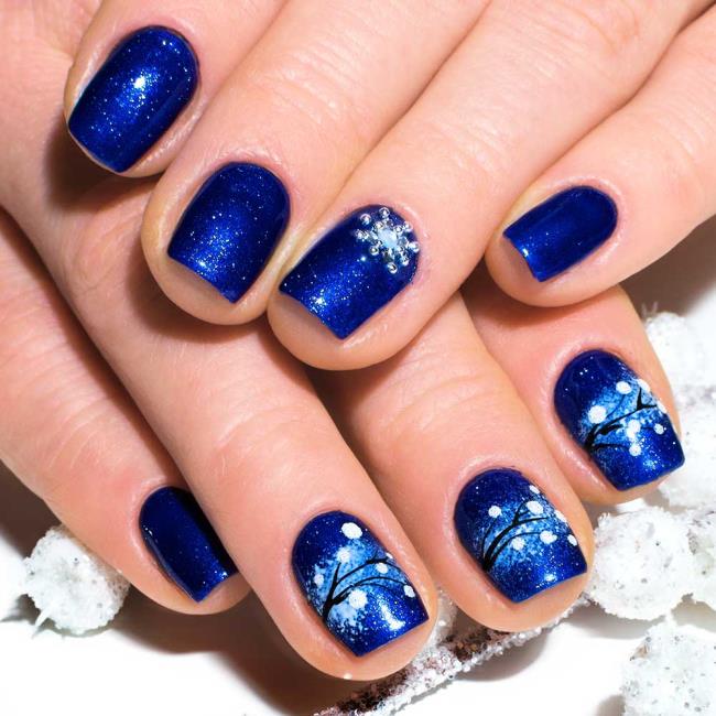 Kerstnagels 2020, prachtige gel en nail art: 150 afbeeldingen