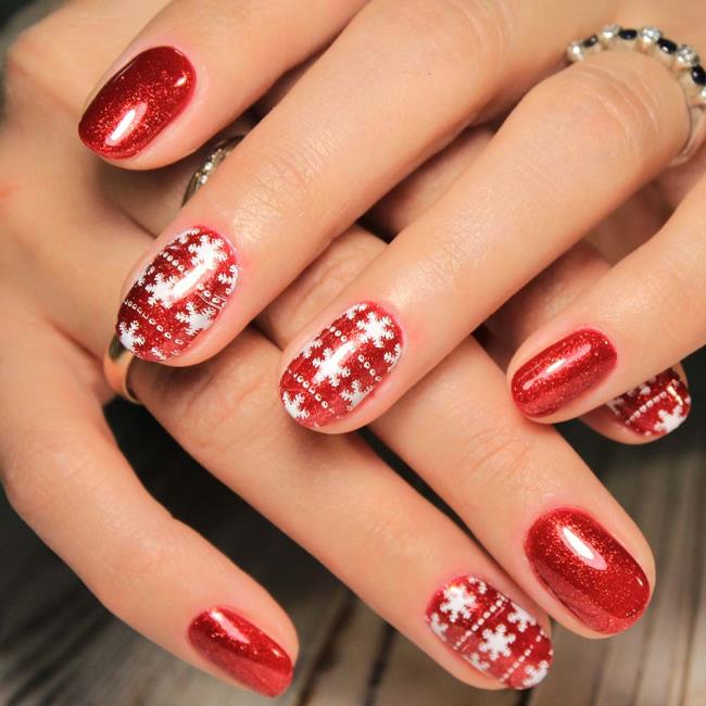 Ongles de Noël 2020, beau gel et nail art: 150 images