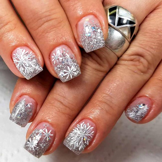 Ongles de Noël 2020, beau gel et nail art: 150 images