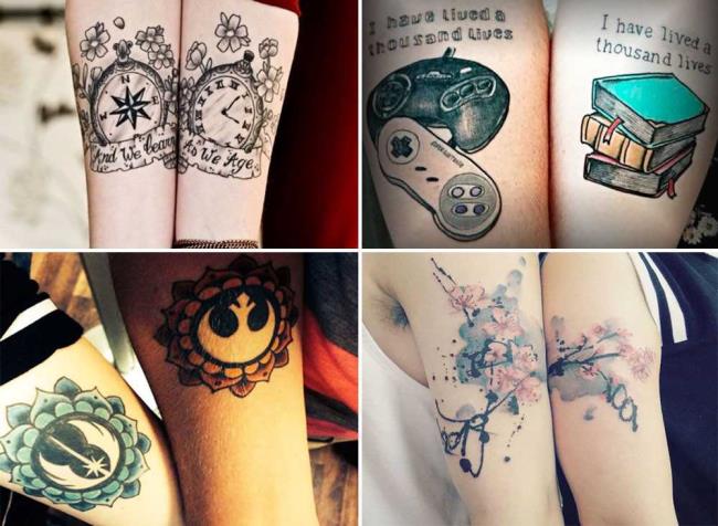 Couple tattoos: 200 beautiful photos and ideas