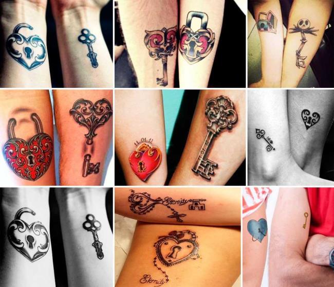 Tatouages ​​de couple: 200 belles photos et idées