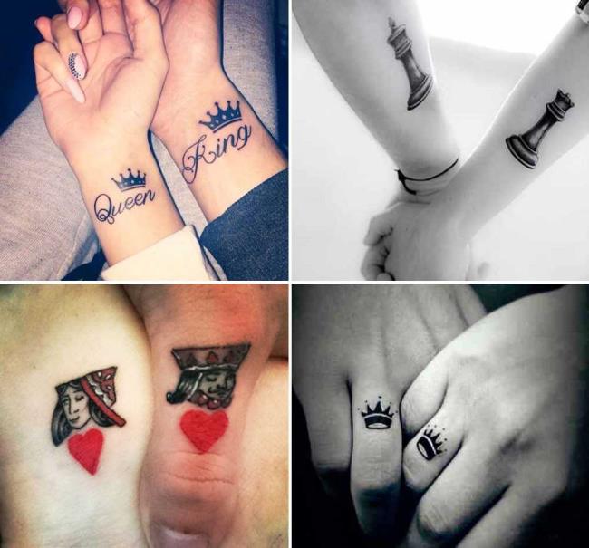 Paar Tattoos: 200 schöne Fotos und Ideen