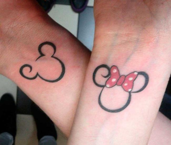 Tatouages ​​de couple: 200 belles photos et idées