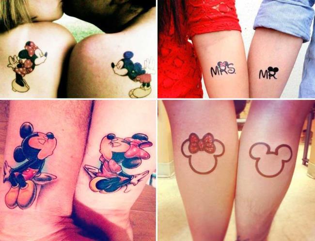 Tatouages ​​de couple: 200 belles photos et idées