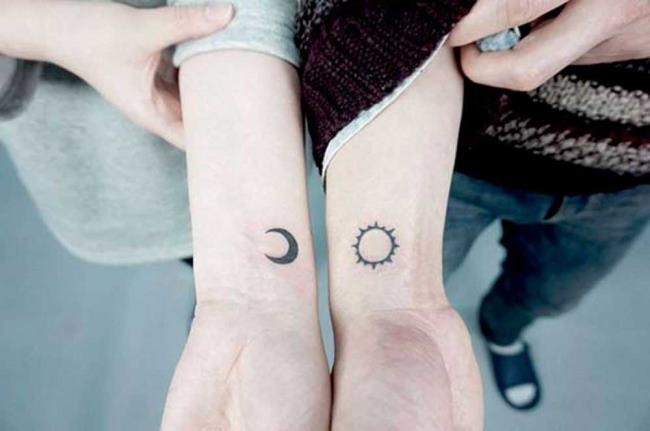 Couple tattoos: 200 beautiful photos and ideas