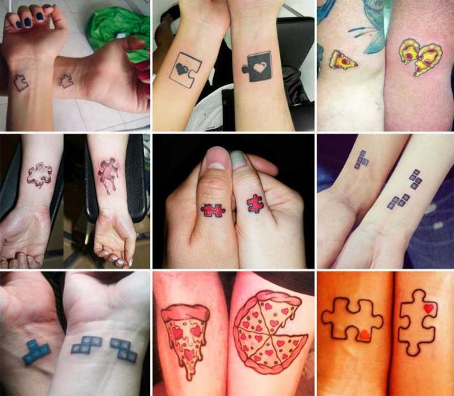 Paar Tattoos: 200 schöne Fotos und Ideen