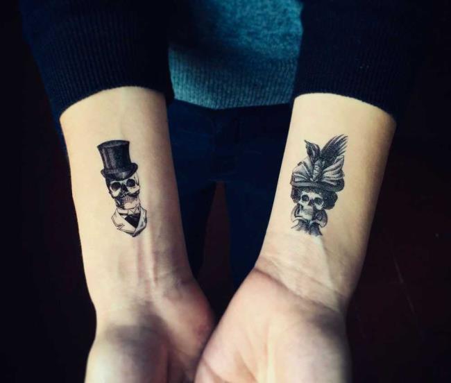 Tatouages ​​de couple: 200 belles photos et idées