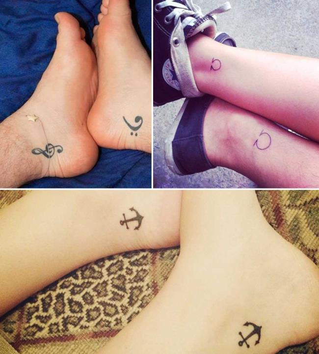 Tatouages ​​de couple: 200 belles photos et idées