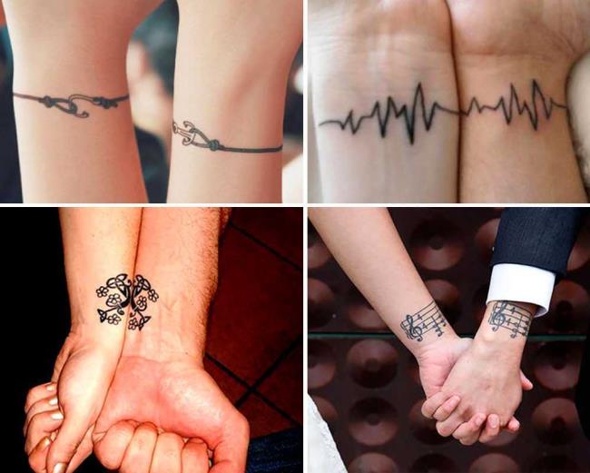 Tatouages ​​de couple: 200 belles photos et idées