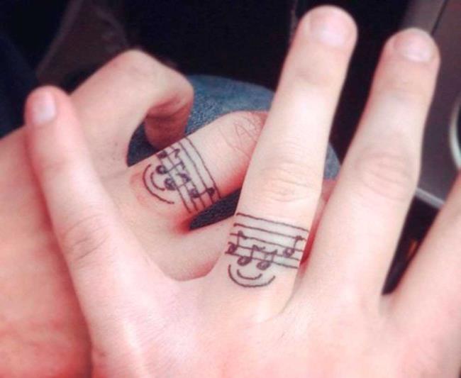 Tatouages ​​de couple: 200 belles photos et idées