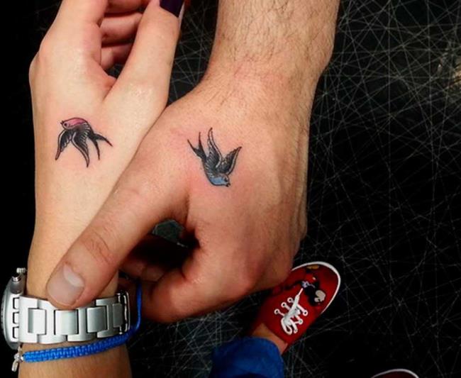 Couple tattoos: 200 beautiful photos and ideas