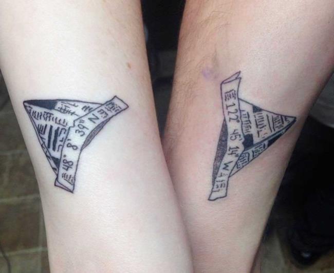 Tatouages ​​de couple: 200 belles photos et idées