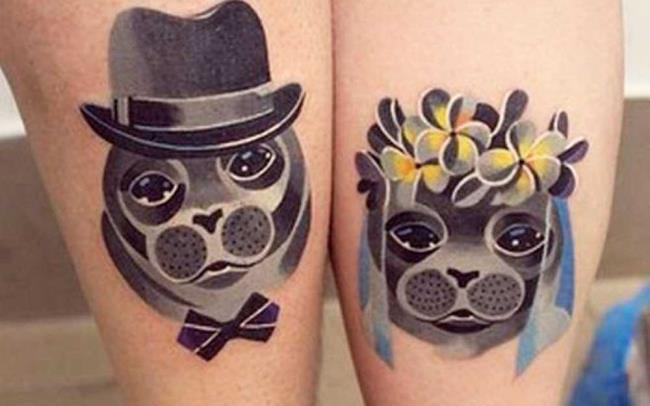 Couple tattoos: 200 beautiful photos and ideas