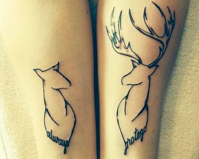 Couple tattoos: 200 beautiful photos and ideas