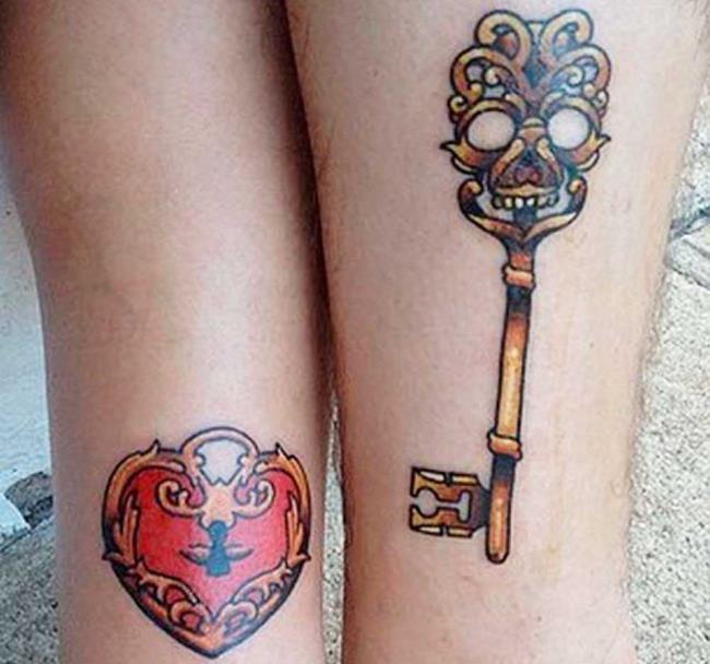 Tatouages ​​de couple: 200 belles photos et idées