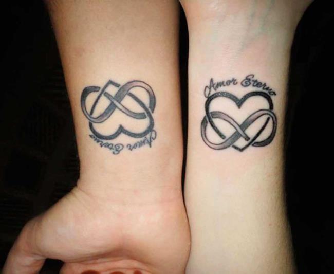 Tatouages ​​de couple: 200 belles photos et idées