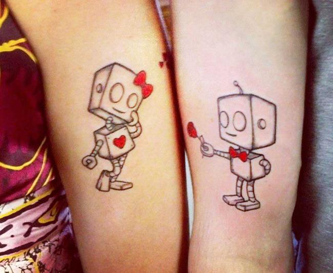 Tatouages ​​de couple: 200 belles photos et idées