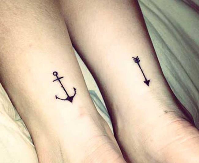 Tatouages ​​de couple: 200 belles photos et idées