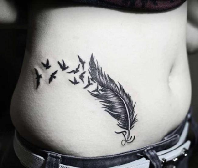 Feather tattoo: meaning and 150 photos to inspire you