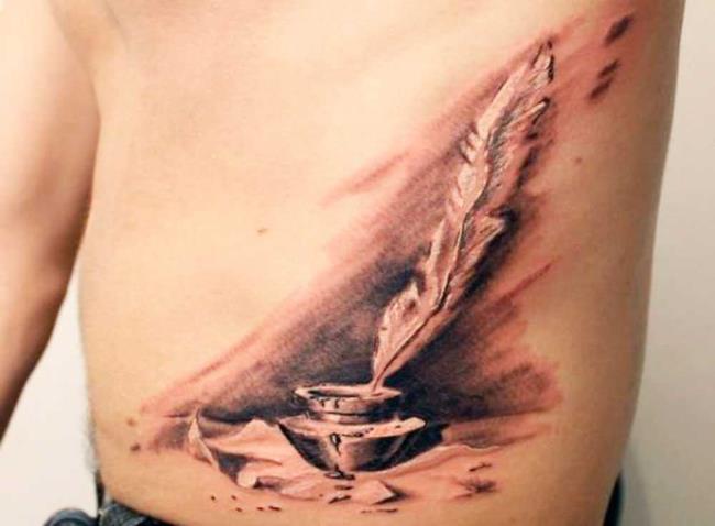 Feather tattoo: meaning and 150 photos to inspire you