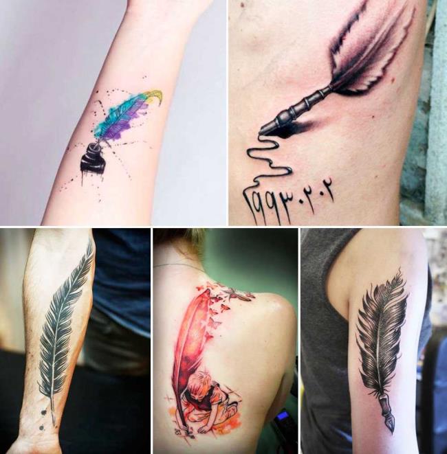 Tatouage de plumes: signification et 150 photos pour vous inspirer