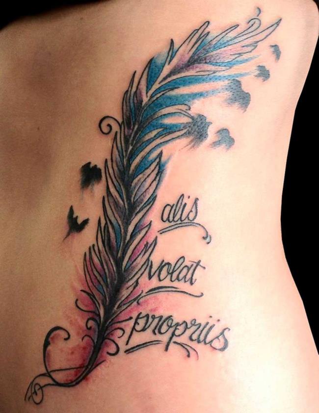 Feather tattoo: meaning and 150 photos to inspire you