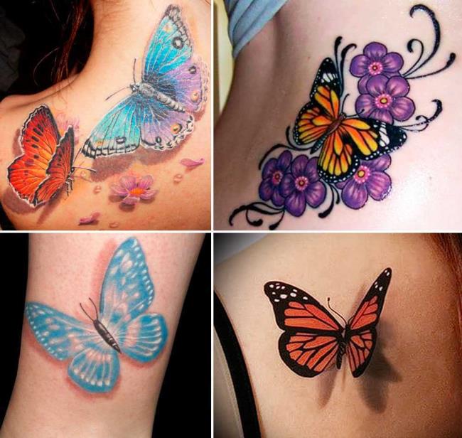 Tatouages ​​papillon: 200 PHOTOS et des idées inspirantes!