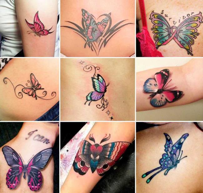 Tatouages ​​papillon: 200 PHOTOS et des idées inspirantes!