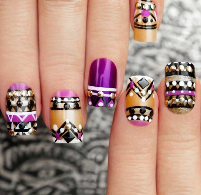 Carnival nails: nail art and beautiful ideas