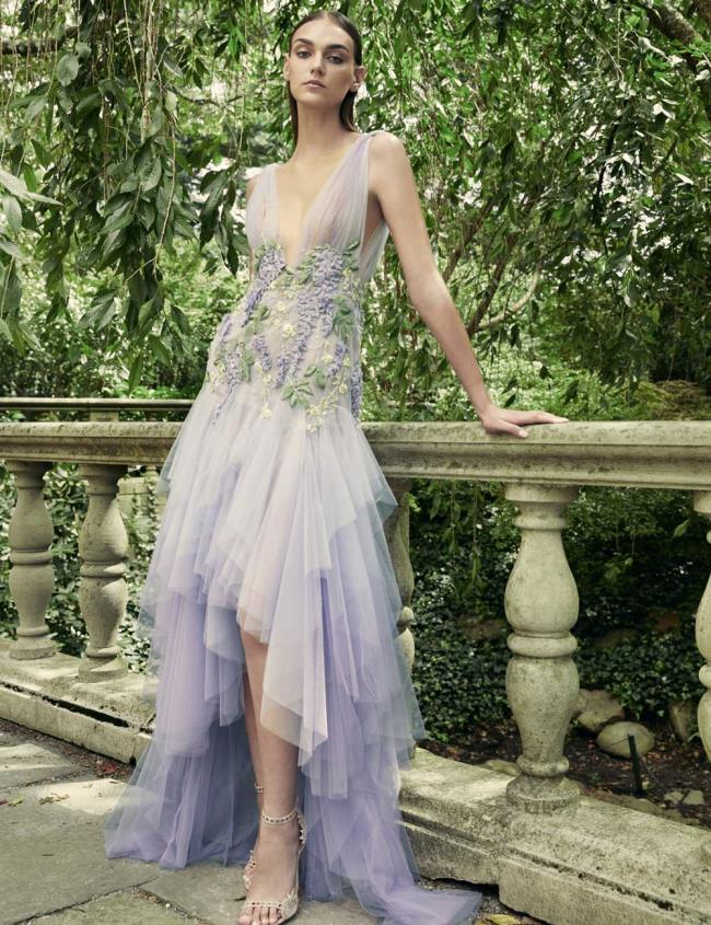 Marchesa और Marchesa Notte 2020 औपचारिक कपड़े: फोटो संग्रह