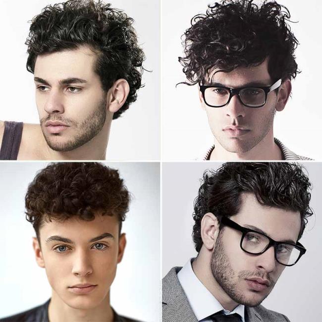 Coupe de cheveux bouclés pour hommes: 100 beaux looks tendance