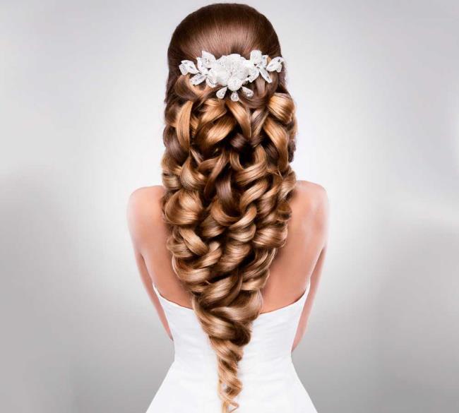 Hochzeitsfrisuren für langes Haar: schöne Bilder!