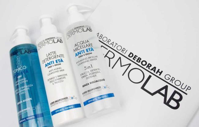 Dermolab Deborah Milano: face line with hyaluronic acid