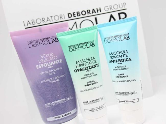 Dermolab Deborah Milano: face line with hyaluronic acid