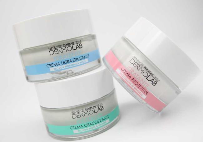 Dermolab Deborah Milano: face line with hyaluronic acid