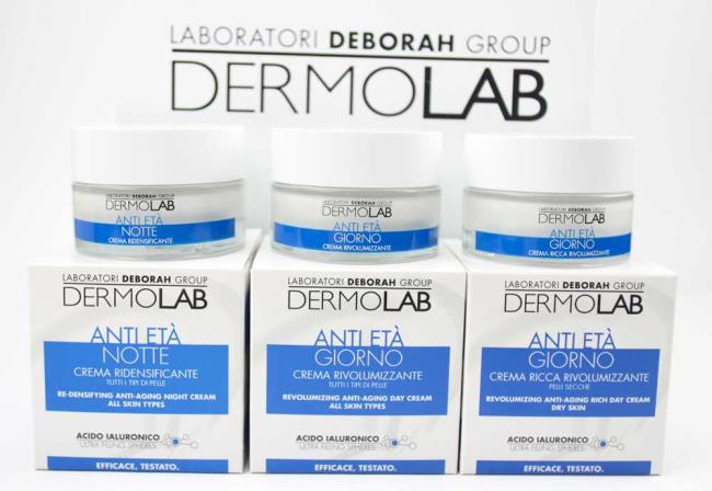 Dermolab Deborah Milano: face line with hyaluronic acid