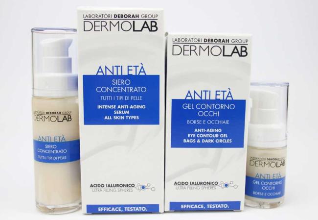 Dermolab Deborah Milano: face line with hyaluronic acid