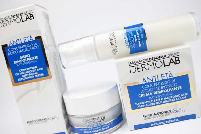 Dermolab Deborah Milano: face line with hyaluronic acid