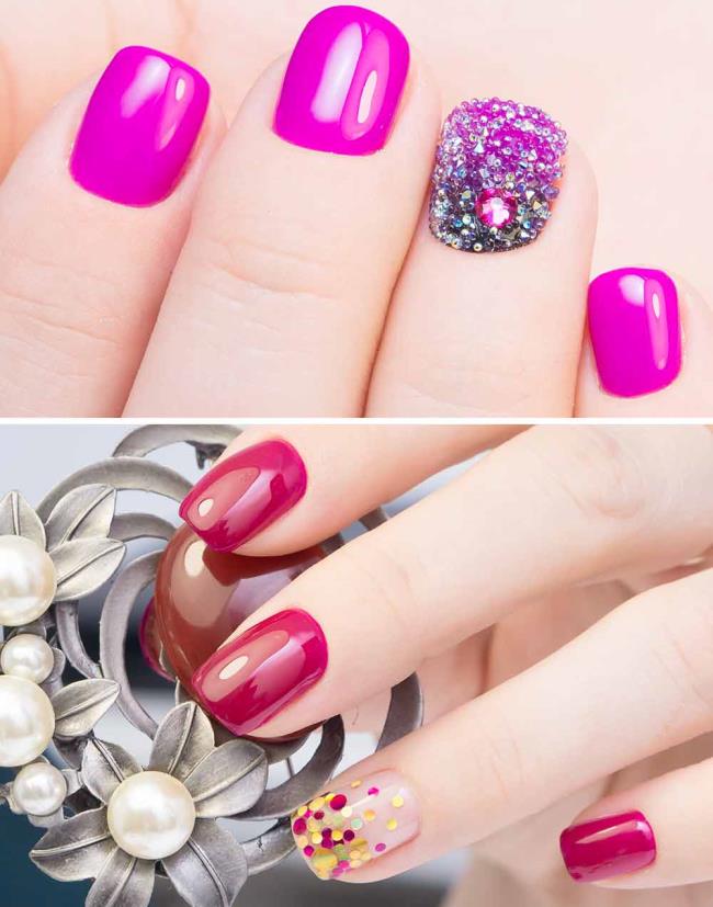 Accent Nail Art: Was es ist, wie es geht, Bilder Beispiele