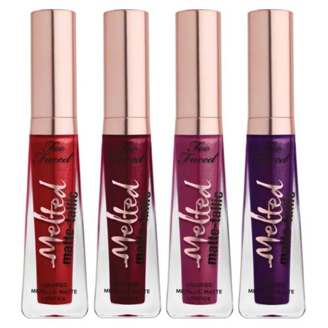 Too Faced Melted Matte-tallic, metallic liquid lipsticks