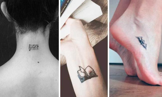 Tatouages ​​petits et féminins: 200 photos et idées pour vous inspirer