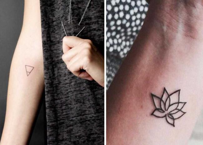 Tatouages ​​petits et féminins: 200 photos et idées pour vous inspirer