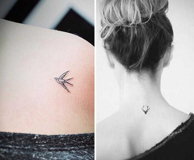 Tatouages ​​petits et féminins: 200 photos et idées pour vous inspirer