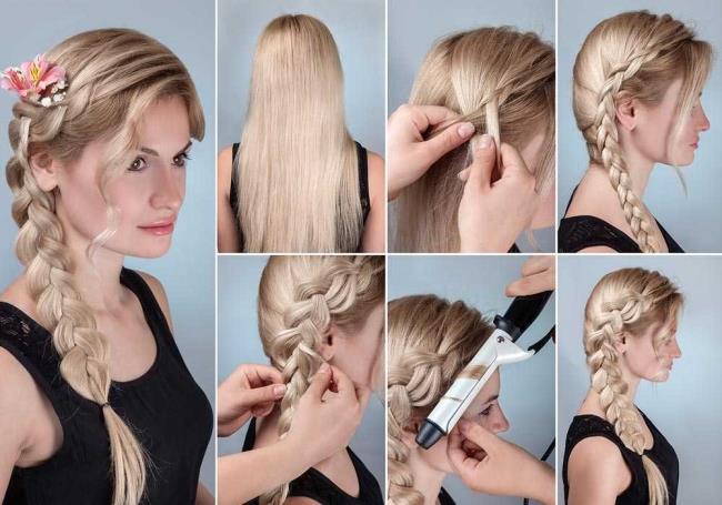 Hairstyles Long and short straight hair: ideas, tutorials