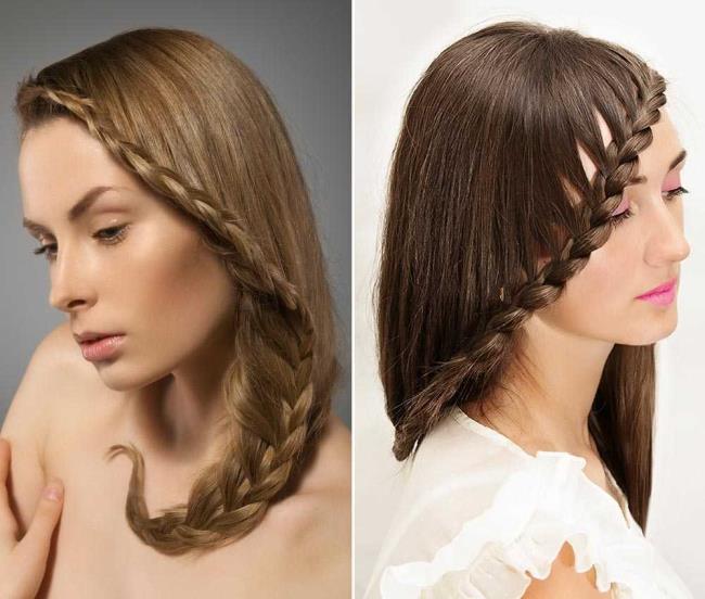 Hairstyles Long and short straight hair: ideas, tutorials