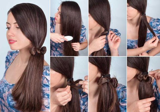 Gaya rambut Rambut lurus panjang dan pendek: ide, tutorial