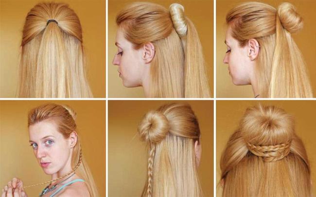 Hairstyles Long and short straight hair: ideas, tutorials