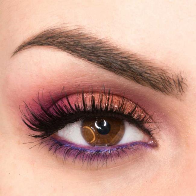 Colorful makeup for dark eyes: learn how to create it!